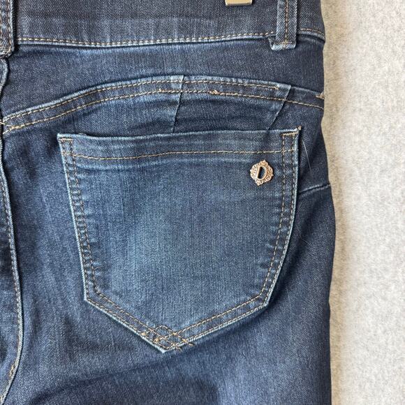 Democracy Jeans Women’s Sz 8 Cigarette Dark Wash Tummy Control Slimming Stretch - Picture 8 of 14